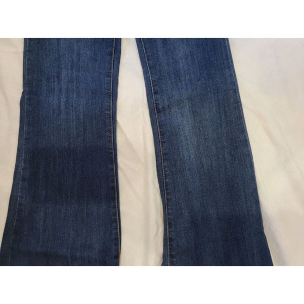S.O.N.G Fit N Flare 5/27 Dark Wash Jeans Baby Girls Bejeweled on Back Pockets NW - Picture 6 of 10